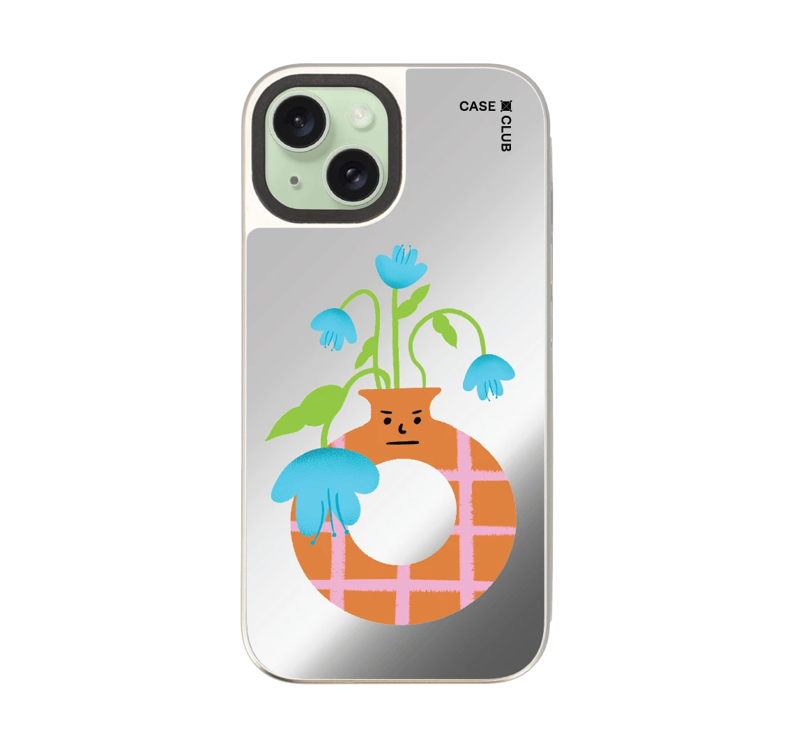 แจกันมินิมอลสีส้ม